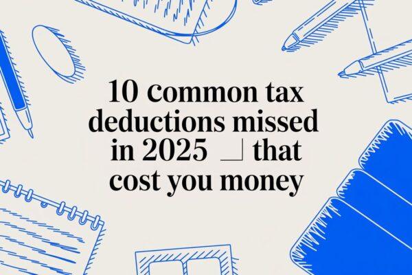 10 Common Tax Deductions Missed in 2025 That Cost You Money